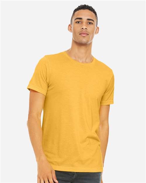 Heather Yellow Gold CVC Jersey Tee - 3001CVC