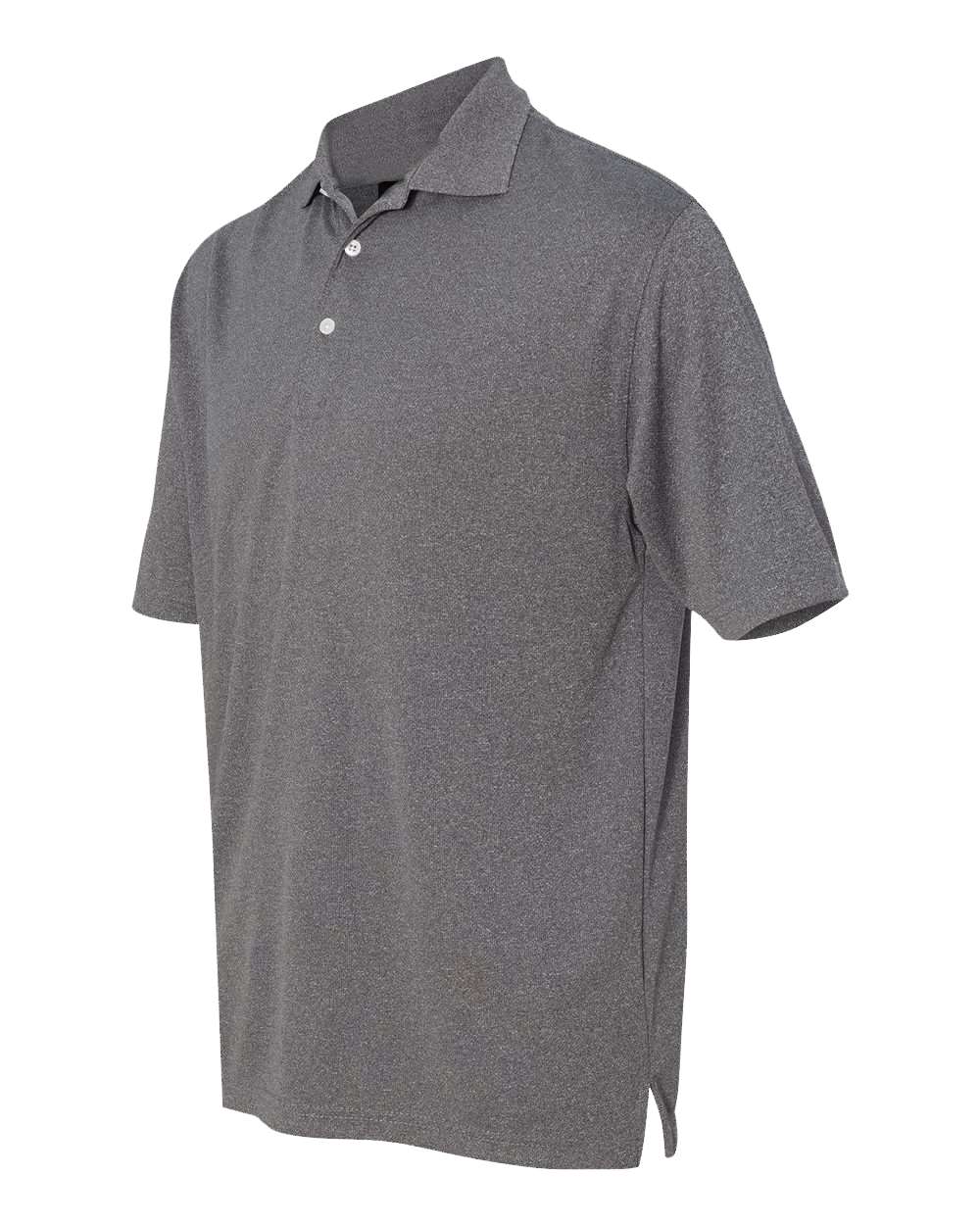 Heathered Grey Moisture Free Mesh Polo - 0469