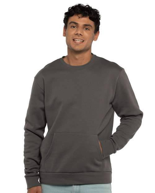 Heavy Metal Santa Barbara Pocket Crewneck Sweatshirt - 9001
