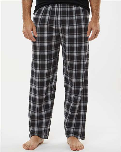 Heritage Black Plaid Harley Flannel Pants - BM6624