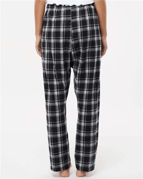 Heritage Black Plaid Women's Haley Flannel Pants - BW6620