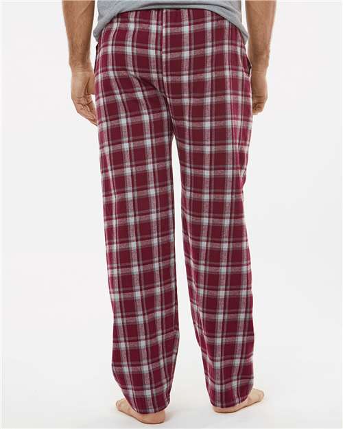 Heritage Maroon Plaid Harley Flannel Pants - BM6624