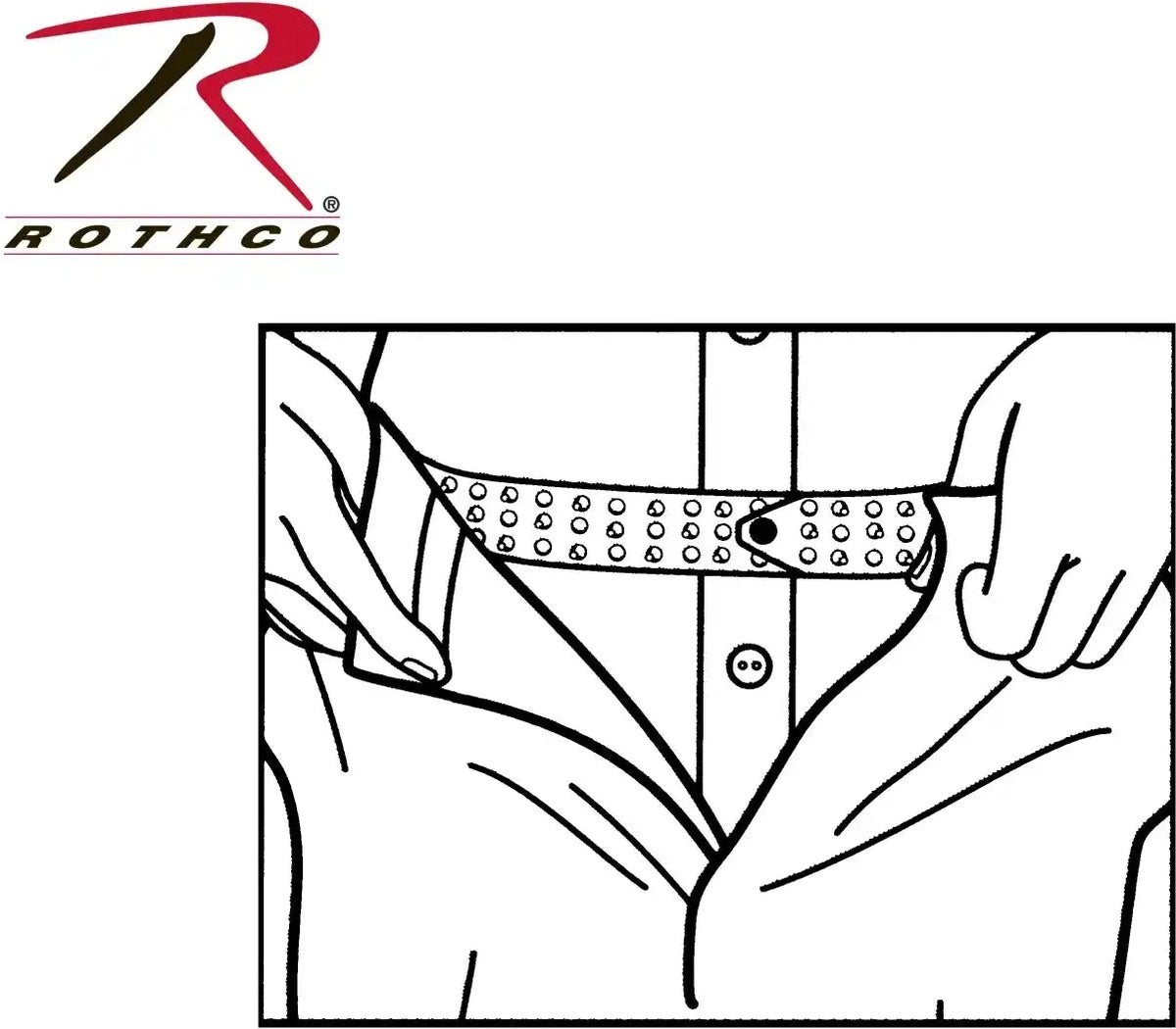 Hero’s Pride Shirt Tailor Rubber Belt White / 44 Inches