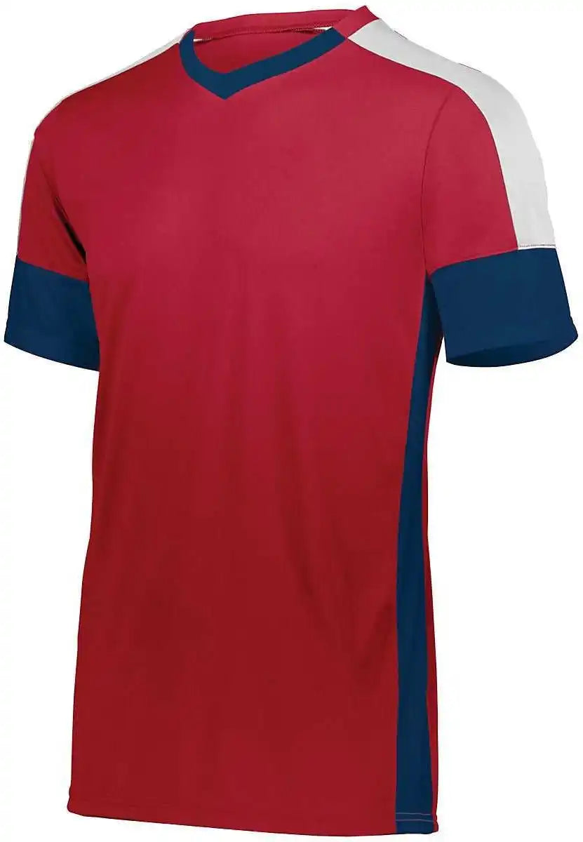 High Five 322931 Youth Wembley Soccer Jersey - Scarlet Navy White