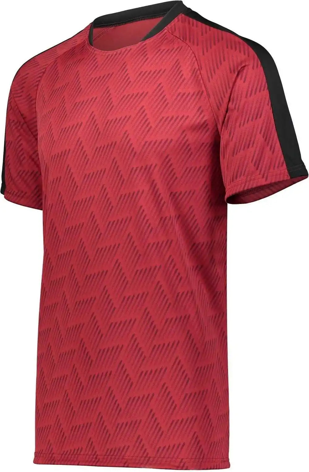 High Five 322981 Youth Hypervolt Jersey - Maroon Print Black