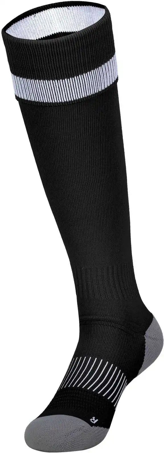 High Five 329120 Impact+ Soccer Sock - Black White Graphite