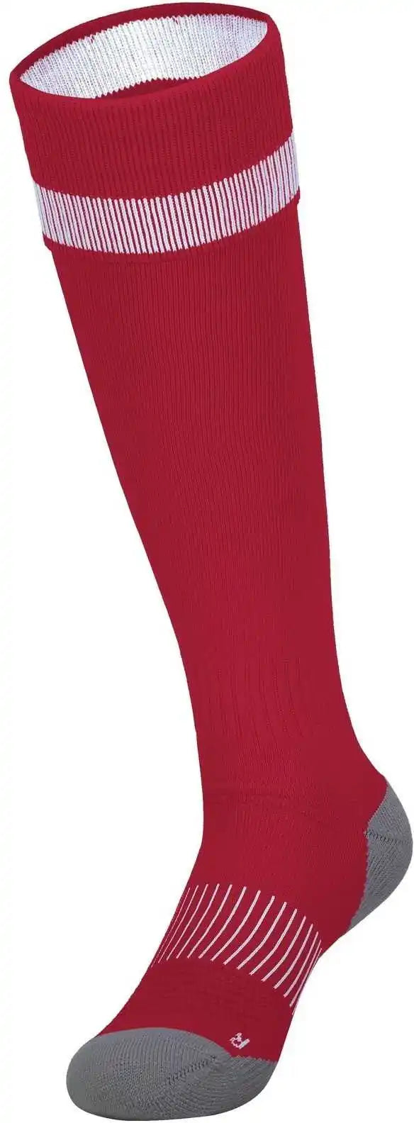 High Five 329120 Impact+ Soccer Sock - Scarlet White Graphite