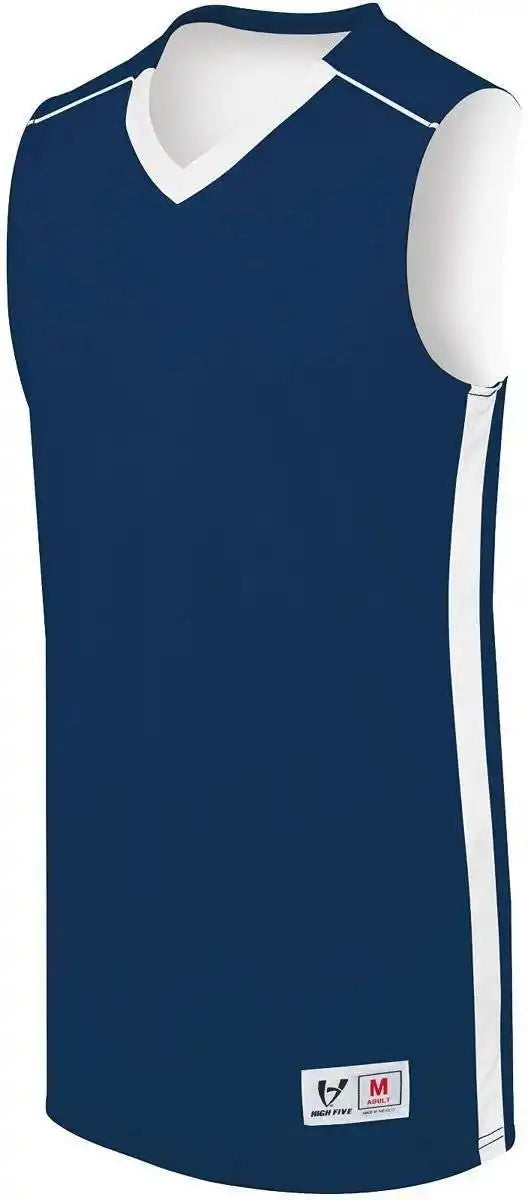 High Five 332400 Adult Reversible Competition Jersey - Navy White