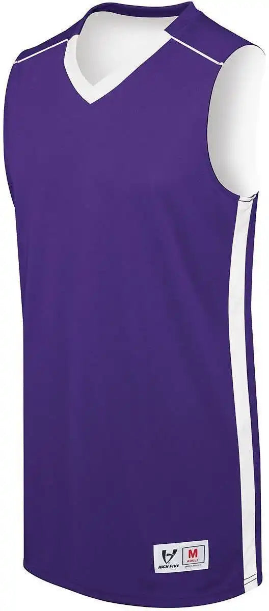 High Five 332401 Youth Competition Jersey - Purple White