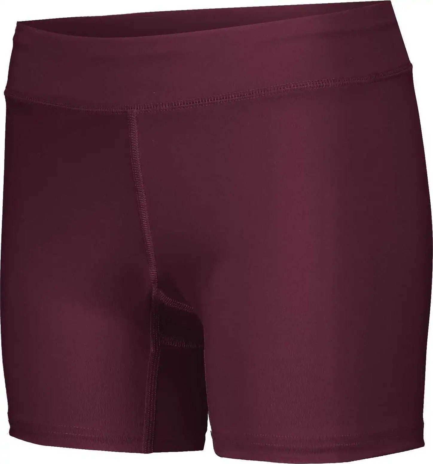 Holloway 221338 Ladies Pr Max Compression Shorts - Maroon