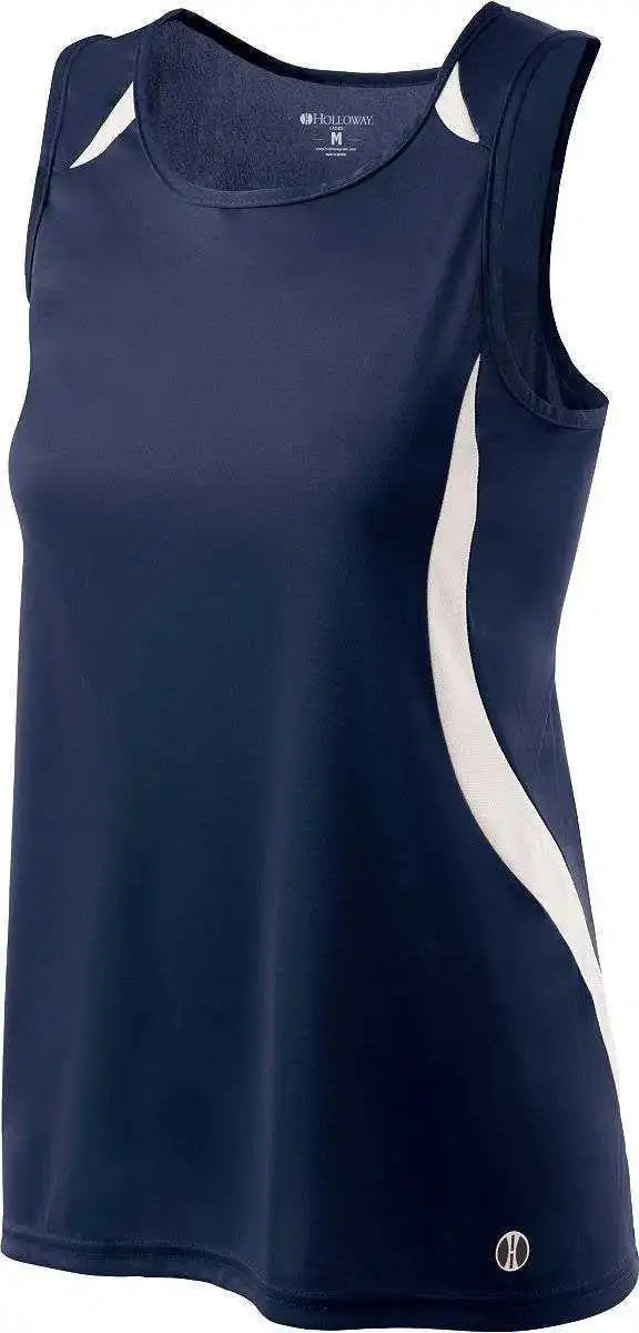 Holloway 221346 Ladies Sprint Singlet - True Navy White