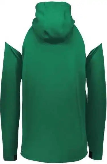 Holloway 222584 Limitless Quarter-zip Hooded Pullover - Dark Green White