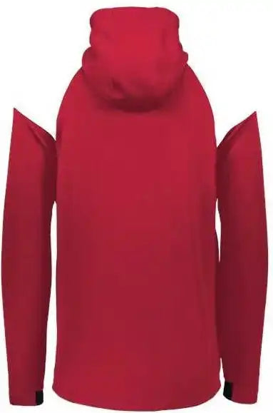 Holloway 222584 Limitless Quarter-zip Hooded Pullover - Scarlet White