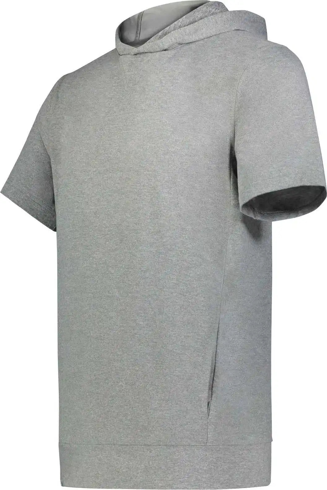 Holloway 222605 Youth Ventura Soft Knit Short Sleeve Hoodie - Grey Heather