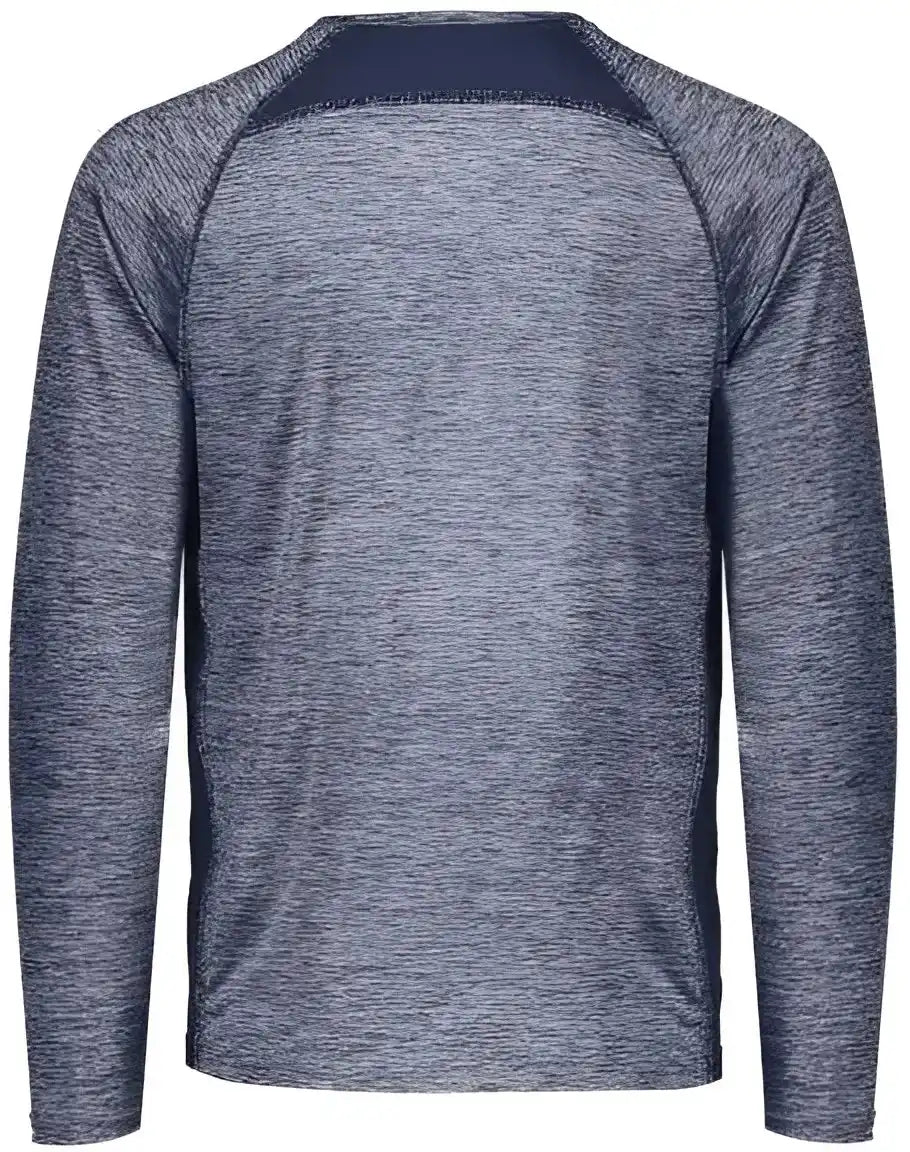 Holloway 222670 Youth Electrify Coolcore Long Sleeve T-shirt - Navy Heather