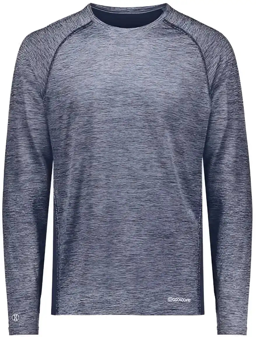 Holloway 222670 Youth Electrify Coolcore Long Sleeve T-shirt - Navy Heather