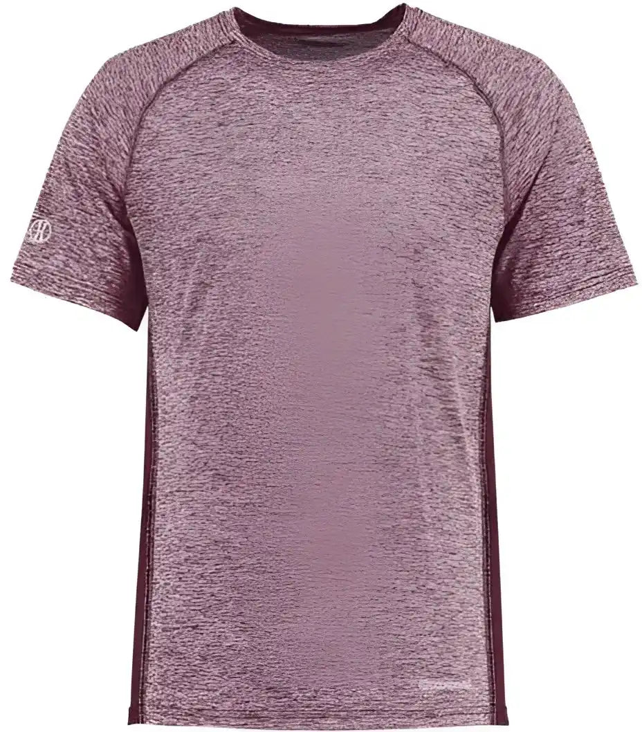 Holloway 222671 Youth Electrify Coolcore T-shirt - Maroon Heather