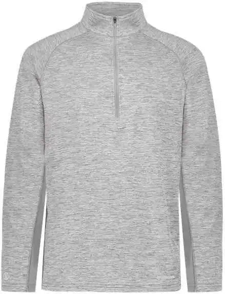 Holloway 222674 Youth Electrify Coolcore Quarter-zip Pullover - Athletic Gray Heather