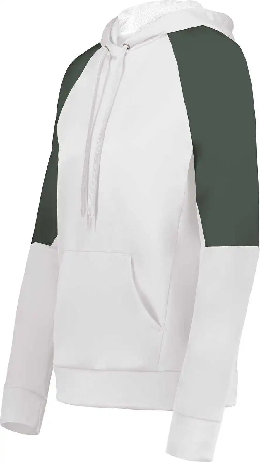 Holloway 222740 Ladies Momentum Team Fleece Hoodie - White Iron
