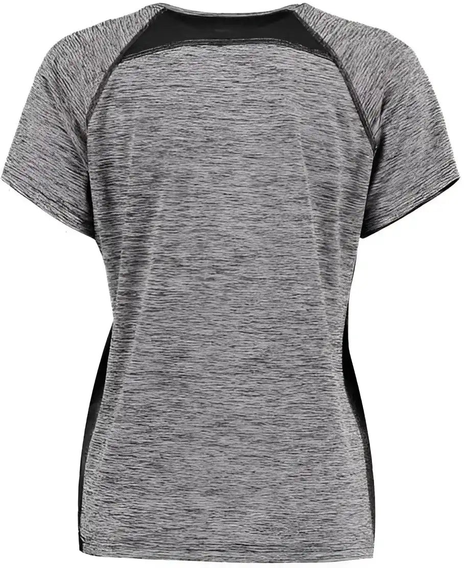 Holloway 222771 Women’s Electrify Coolcore V-neck T-shirt - Black Heather