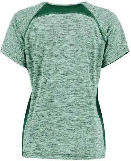 Holloway 222771 Women’s Electrify Coolcore V-neck T-shirt - Dark Green Heather