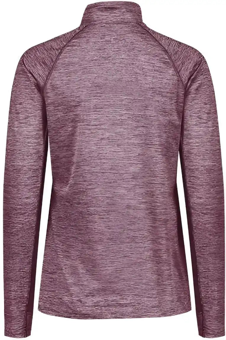 Holloway 222774 Women’s Electrify Coolcore Quarter-zip Pullover - Maroon Heather
