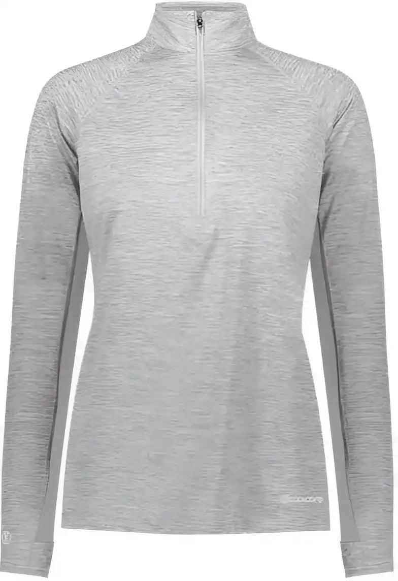 Holloway 222774 Women’s Electrify Coolcore Quarter-zip Pullover - Athletic Gray Heather
