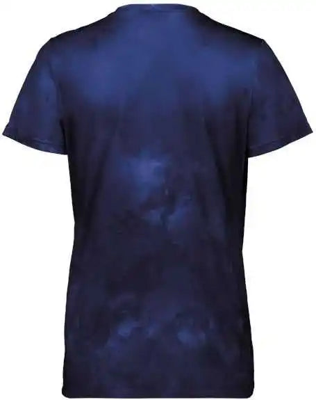 Holloway 222796 Women’s Cotton-touch Cloud V-neck T-shirt - Navy Print