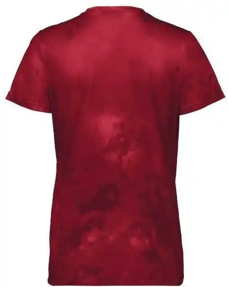 Holloway 222796 Women’s Cotton-touch Cloud V-neck T-shirt - Scarlet Print