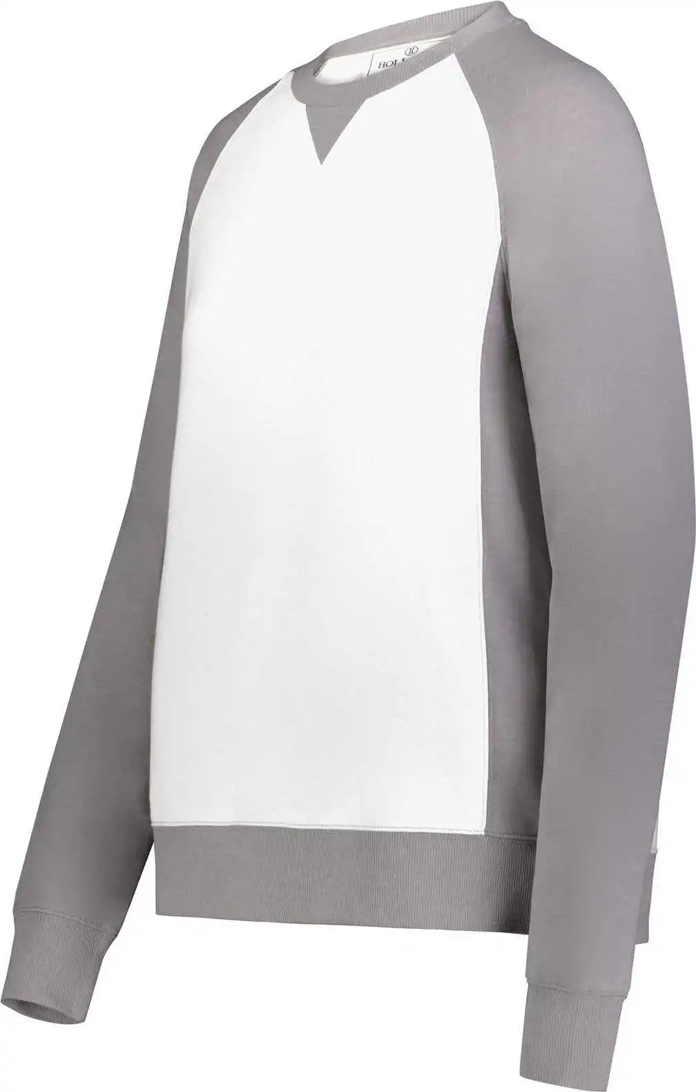 Holloway 223490 Ladies Ivy League Fleece Crew - Athletic Grey Heather White