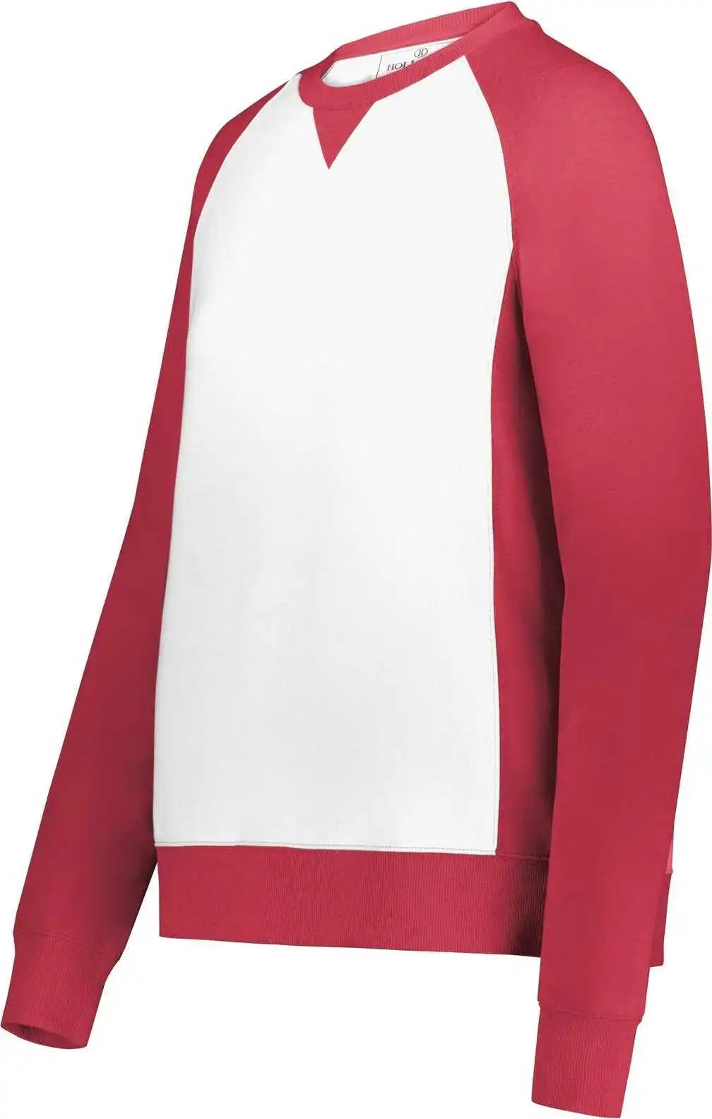 Holloway 223490 Ladies Ivy League Fleece Crew - Scarlet Heather White