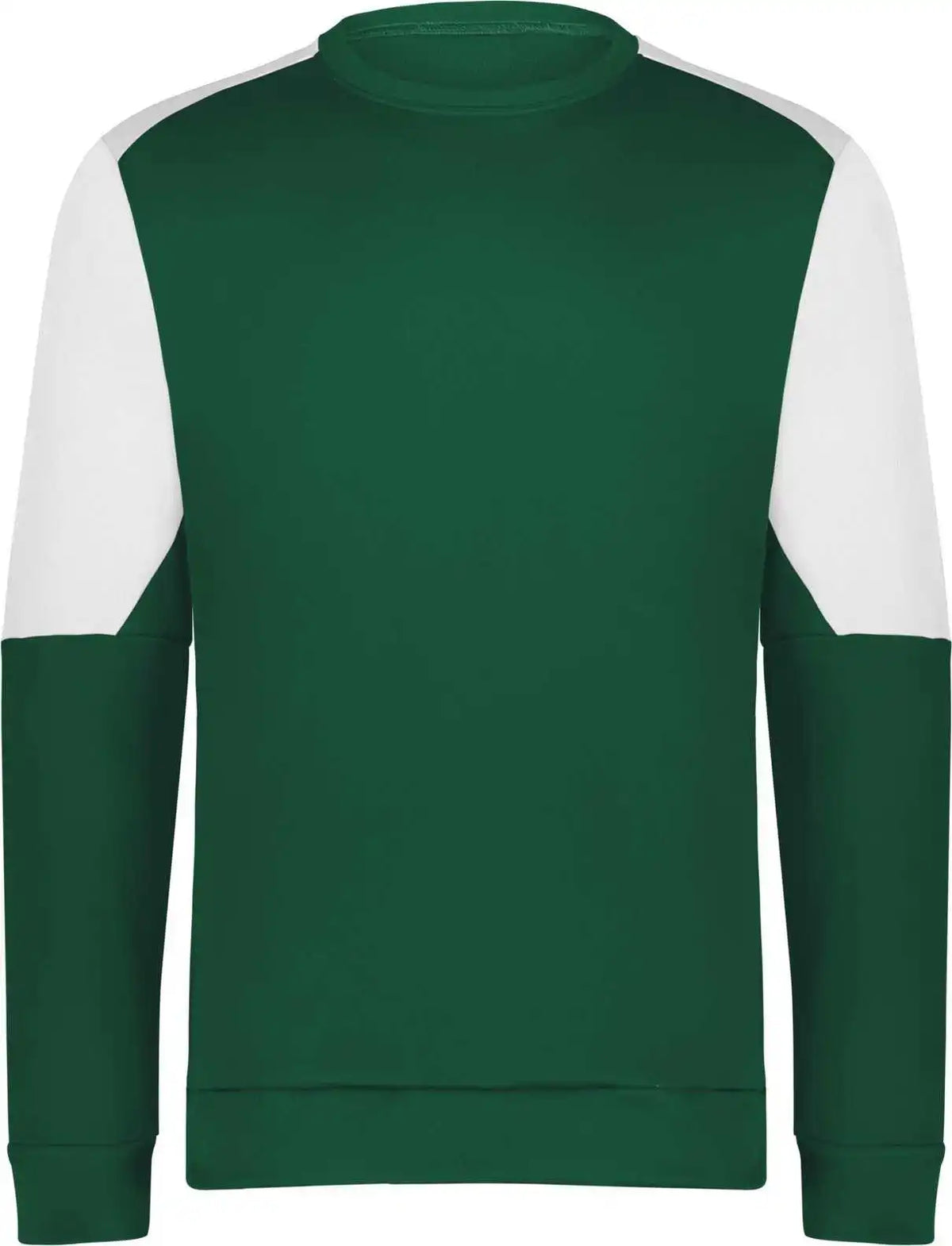 Holloway 223525 Momentum Team Fleece Crew - Dark Green White