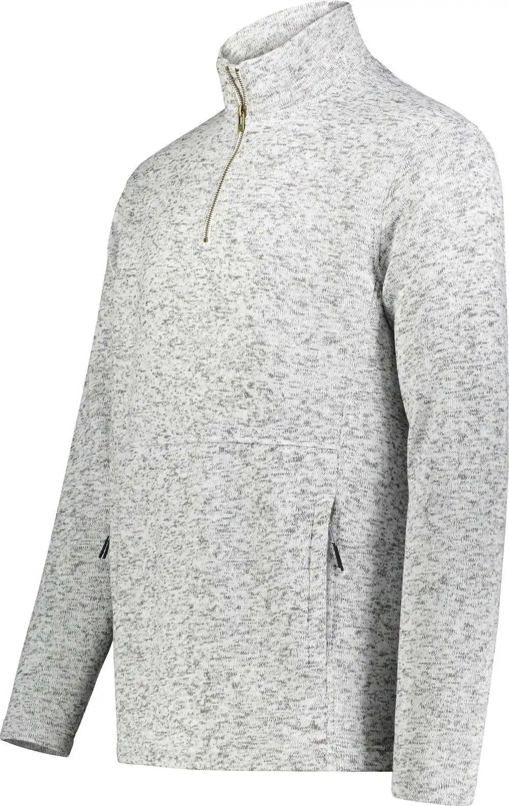 Holloway 223540 Alpine Sweater Fleece 1/4 Zip Pullover - Silver Heather