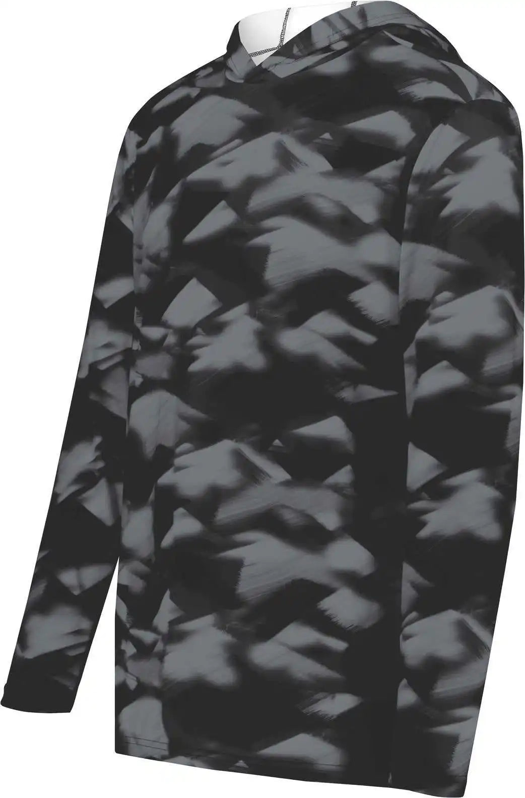 Holloway 223605 Youth Stock Cotton Touch Poly Hoodie - Glacier Black
