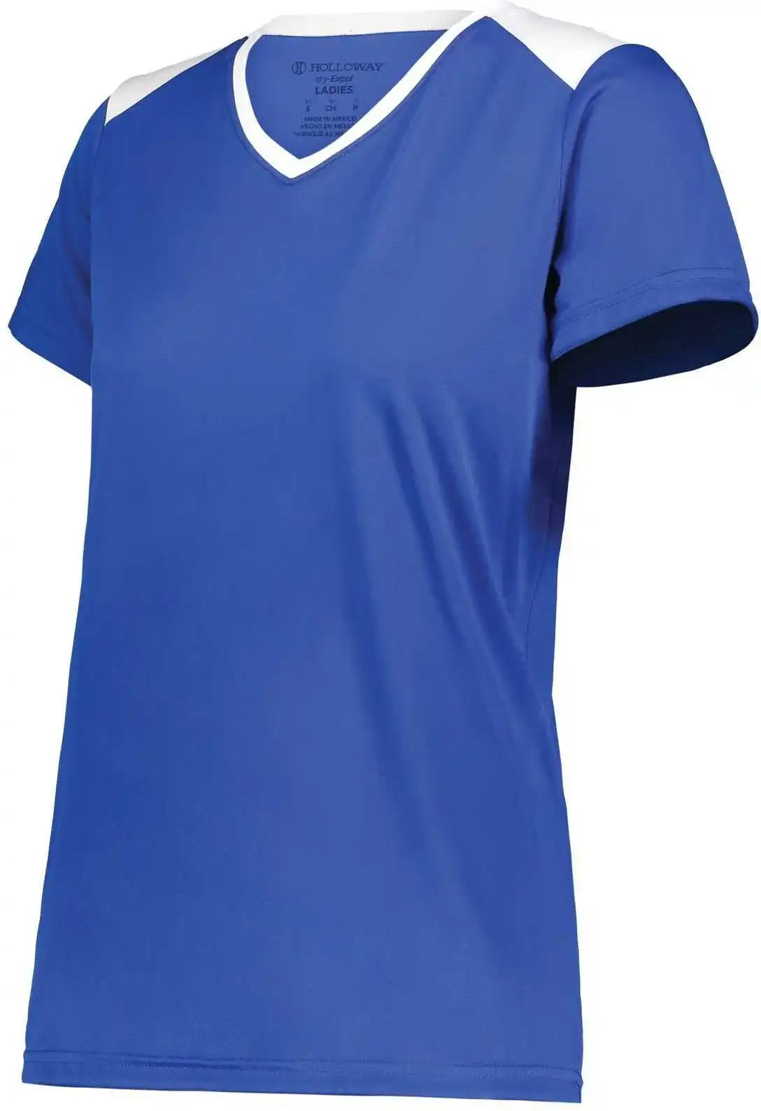 Holloway 223701 Ladies Momentum Team Tee - Royal White