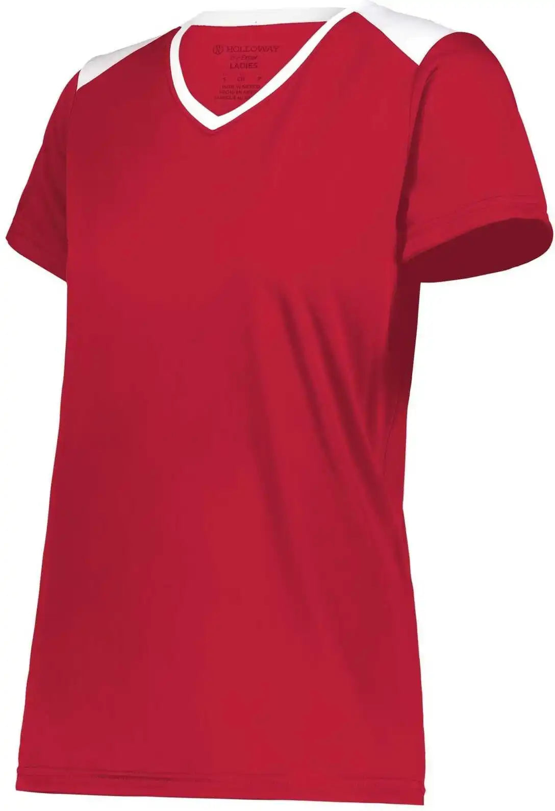Holloway 223701 Ladies Momentum Team Tee - Scarlet White