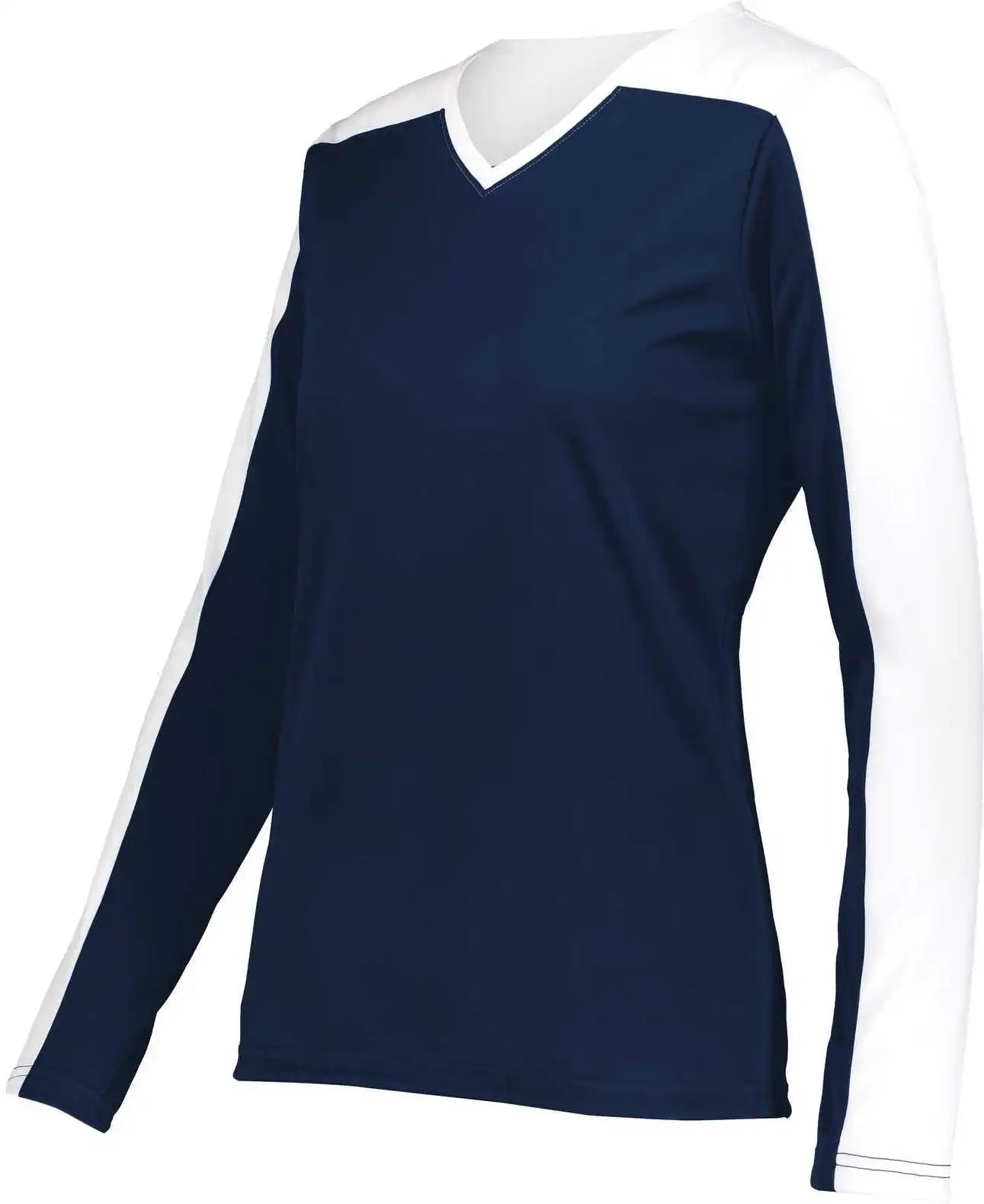 Holloway 223702 Ladies Momentum Team Long Sleeve Tee - Navy White