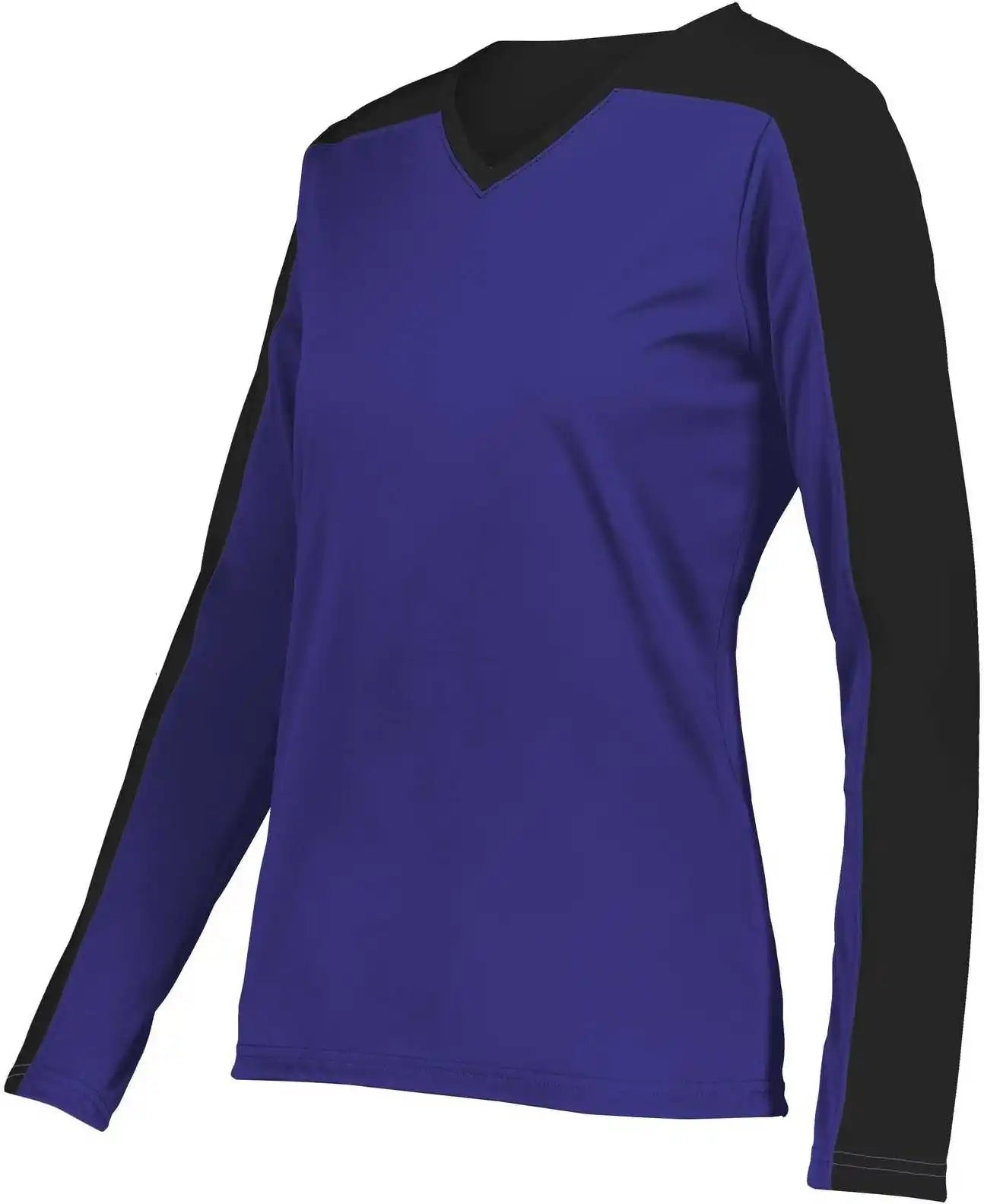 Holloway 223702 Ladies Momentum Team Long Sleeve Tee - Purple Black