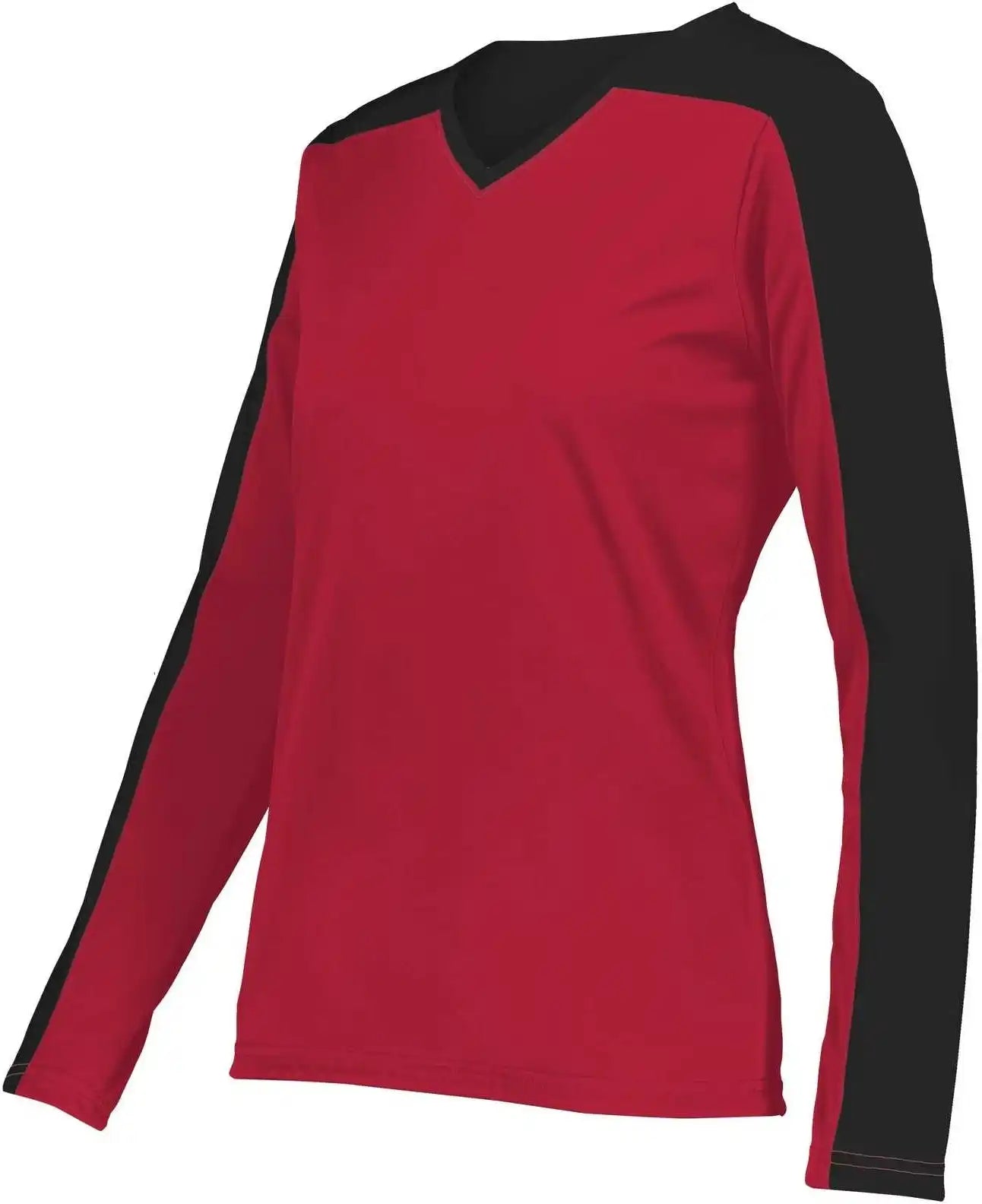 Holloway 223702 Ladies Momentum Team Long Sleeve Tee - Scarlet Black