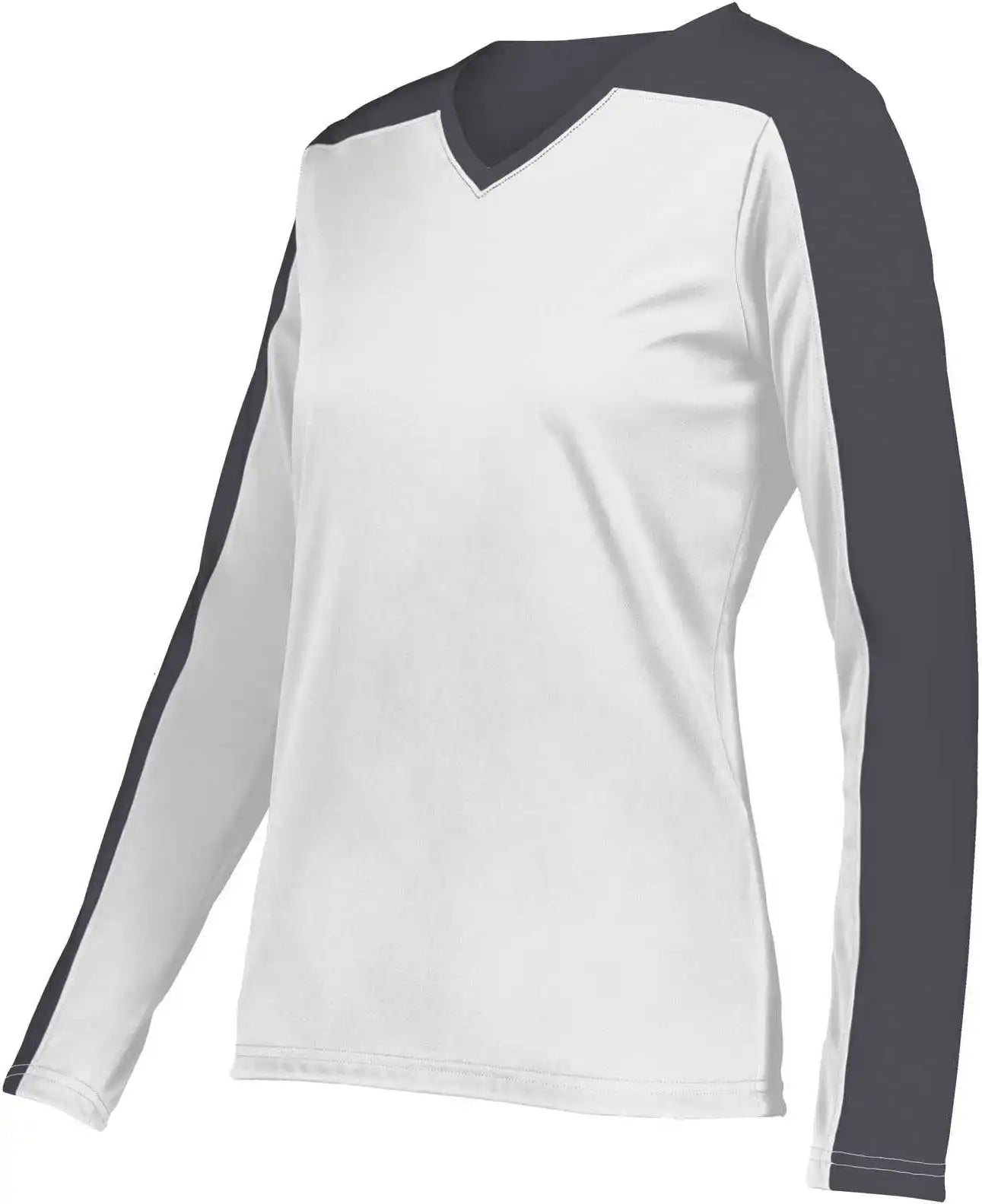 Holloway 223702 Ladies Momentum Team Long Sleeve Tee - White Iron