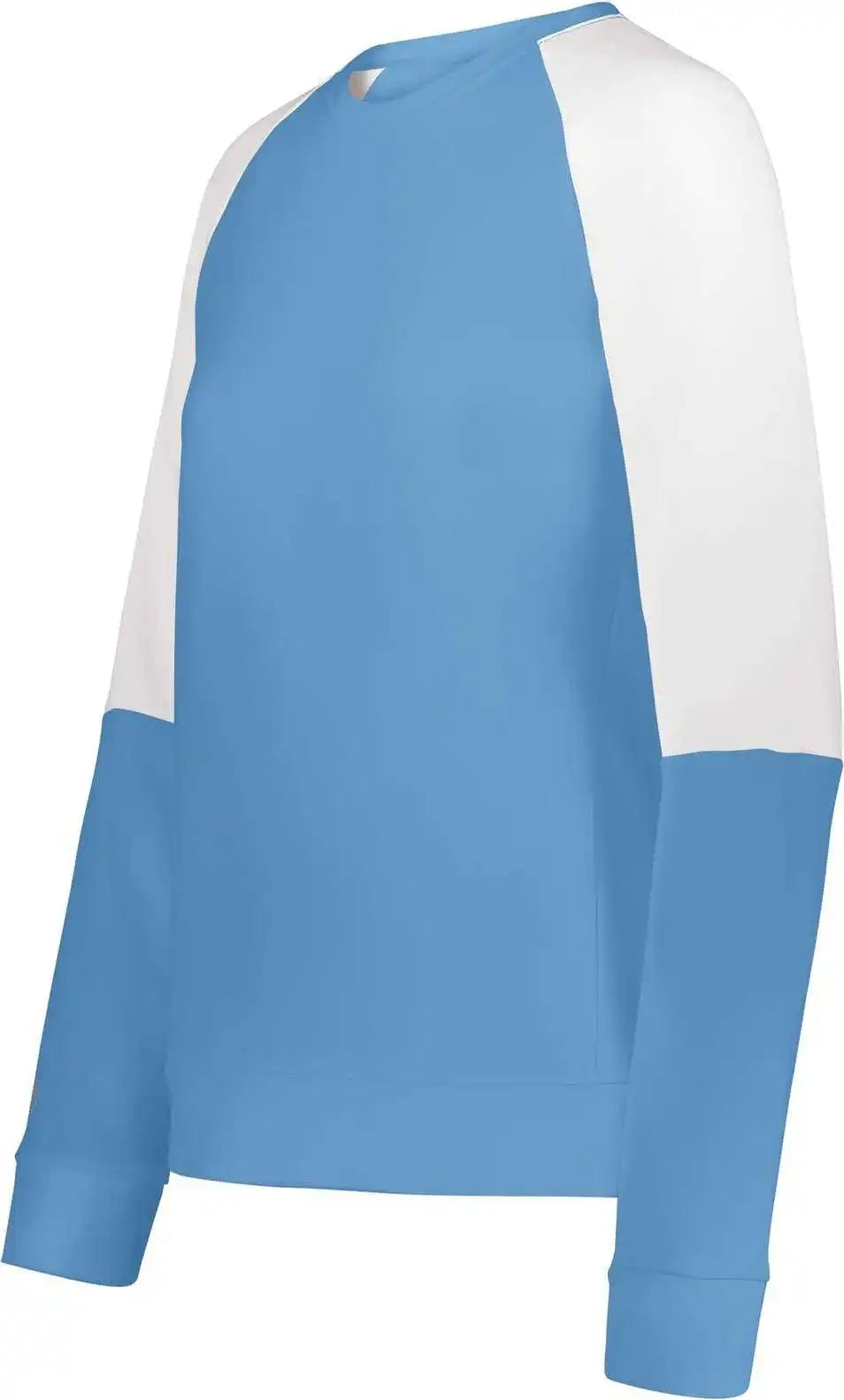 Holloway 223725 Ladies Momentum Team Fleece Crew - Columbia Blue White