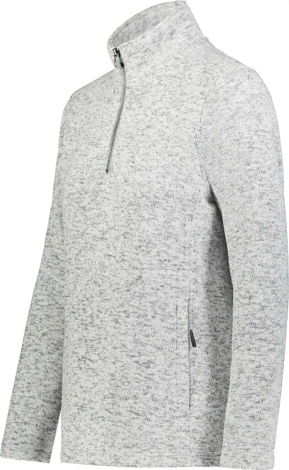 Holloway 223740 Ladies Alpine Sweater Fleece 1/4 Zip Pullover - Silver Heather