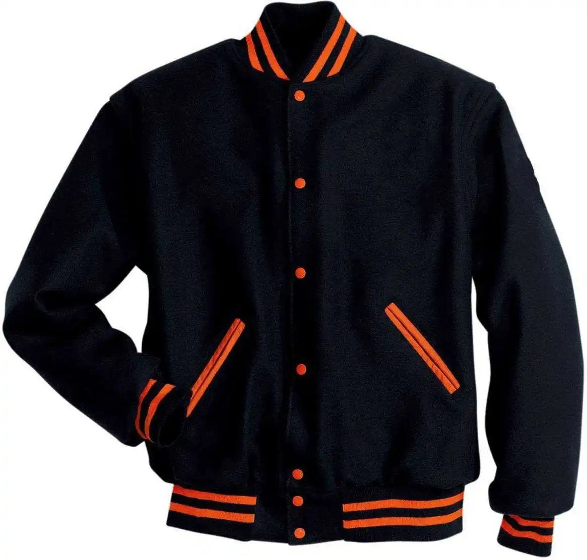 Holloway 224182 Letterman (all Wool) - Black Burnt Orange