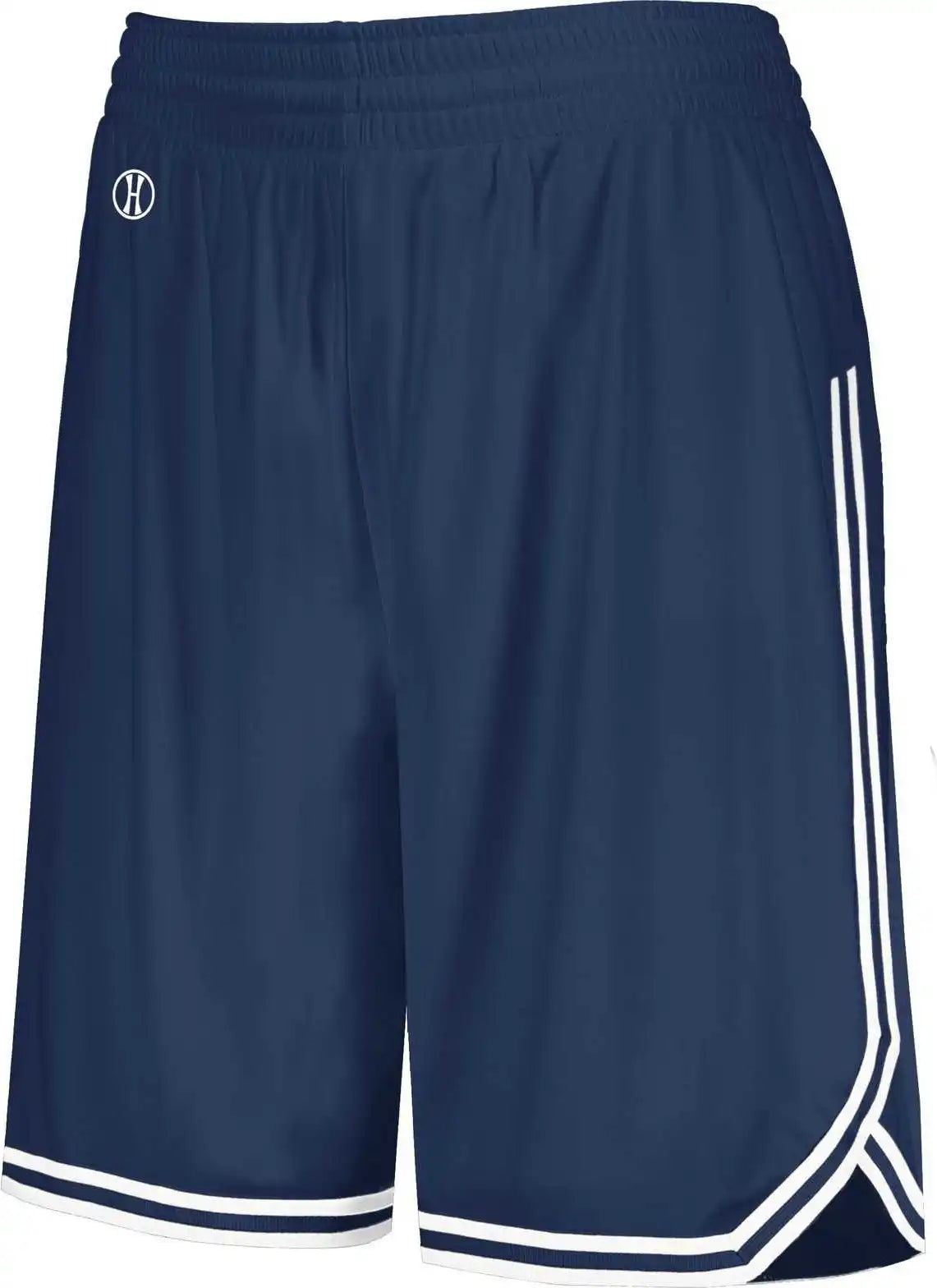 Holloway 224377 Ladies Retro Basketball Shorts - Navy White