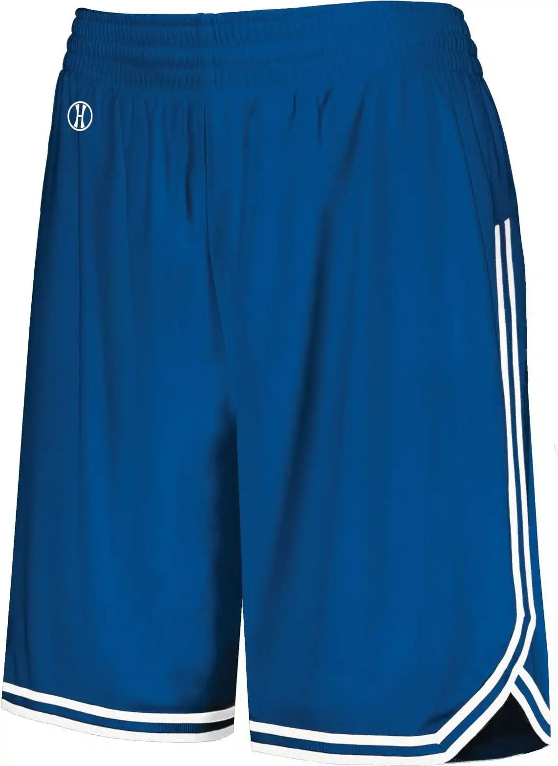 Holloway 224377 Ladies Retro Basketball Shorts - Royal White