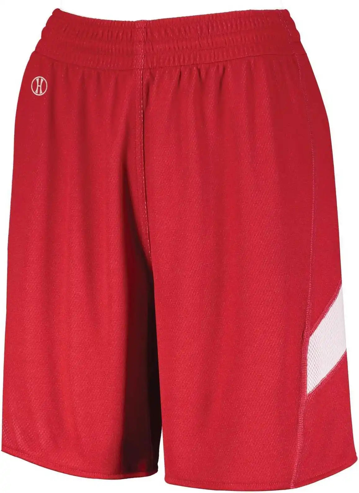Holloway 224379 Ladies Dual-side Single Ply Shorts - Scarlet White