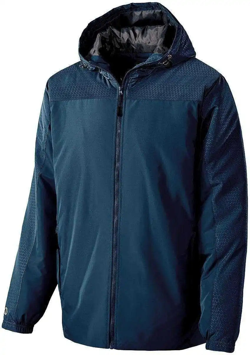 Holloway 229217 Youth Bionic Hooded Jacket - Navy Carbon
