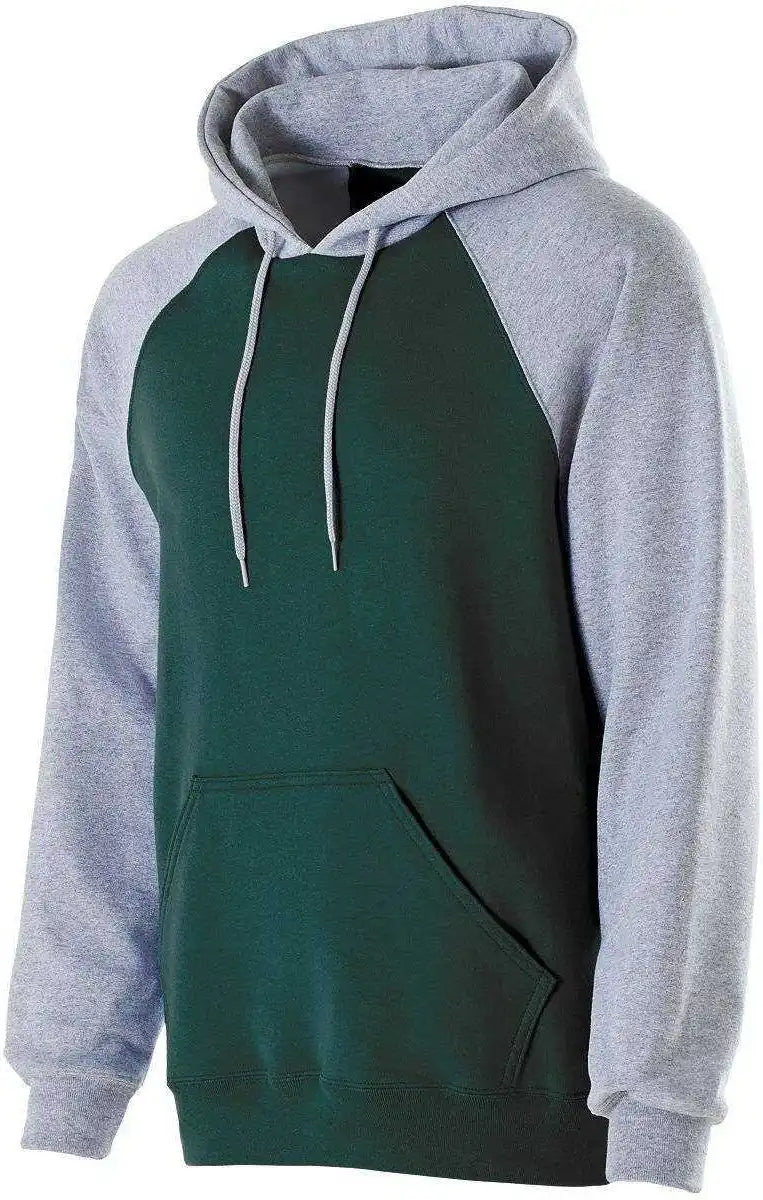 Holloway 229279 Youth Banner Hoodie - Dark Green Athletic Heather - Forest Gray / m