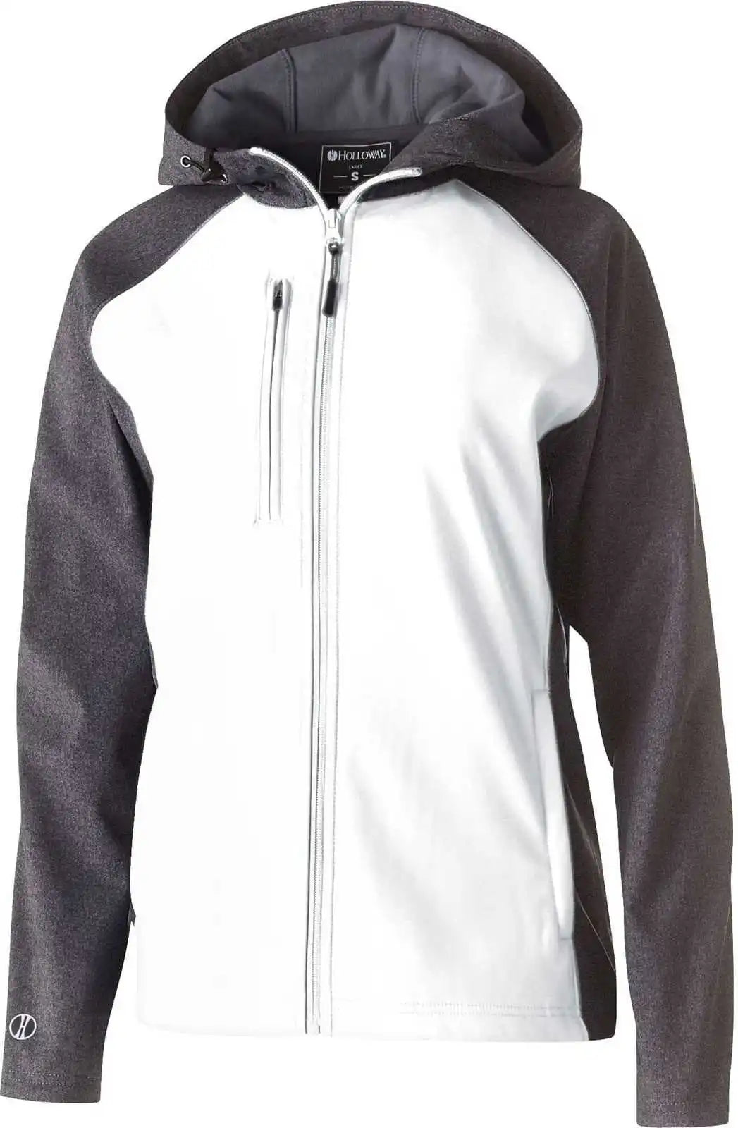 Holloway 229357 Ladies’ Raider Softshell Jacket - Carbon Print White