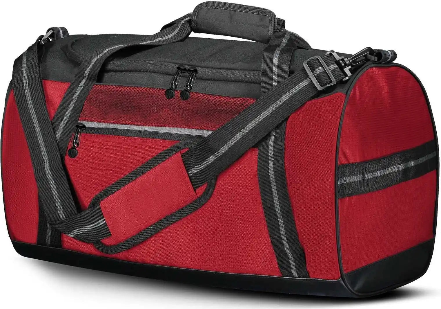 Holloway 229431 Rivalry Duffel Bag - Scarlet Black - Red / Os